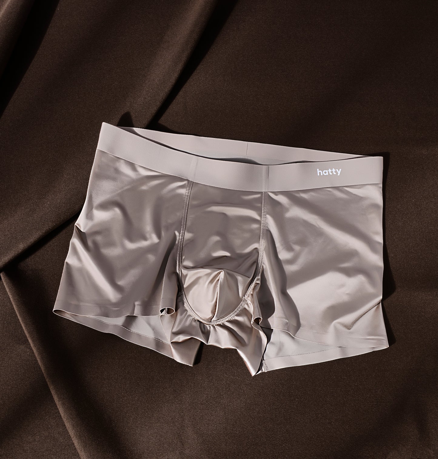 Elegant Men's Mulberry Silk Boxer Briefs - Antimicrobial Ice Silk Underwear