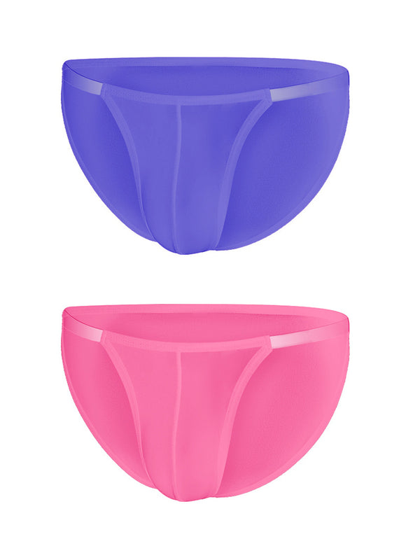 Sexy Spliced Transparent Belt Bikini For Men