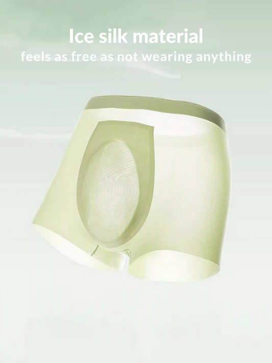 2 Pack Men's Ultra-Thin Ice Silk Quick-Dry Trunks