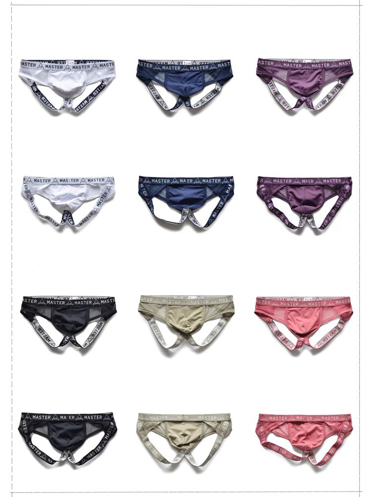 Men's Low-Rise Sexy Double Strap Jockstrap