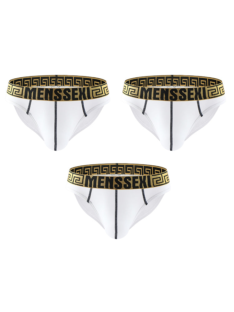 3 Pack Sexy Super Soft Ice Silk Men's Bikini
