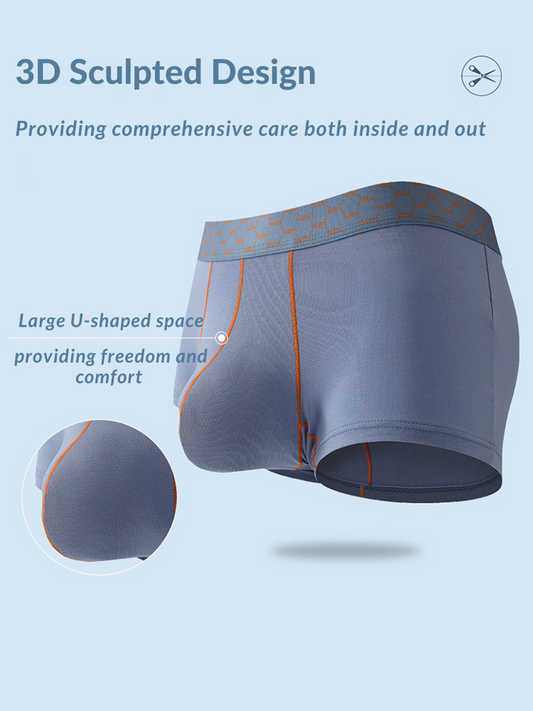 3 Pack Men's Casual Fitness Cotton Trunks