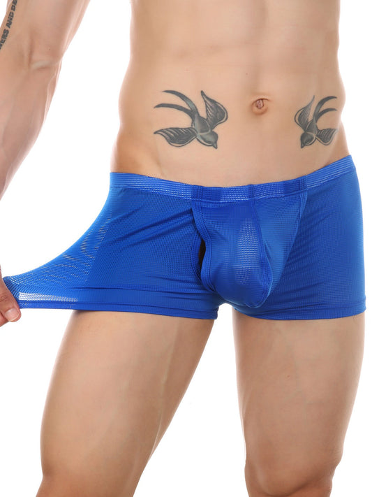 Men's Big Pouch U-convex Trunks with Fly