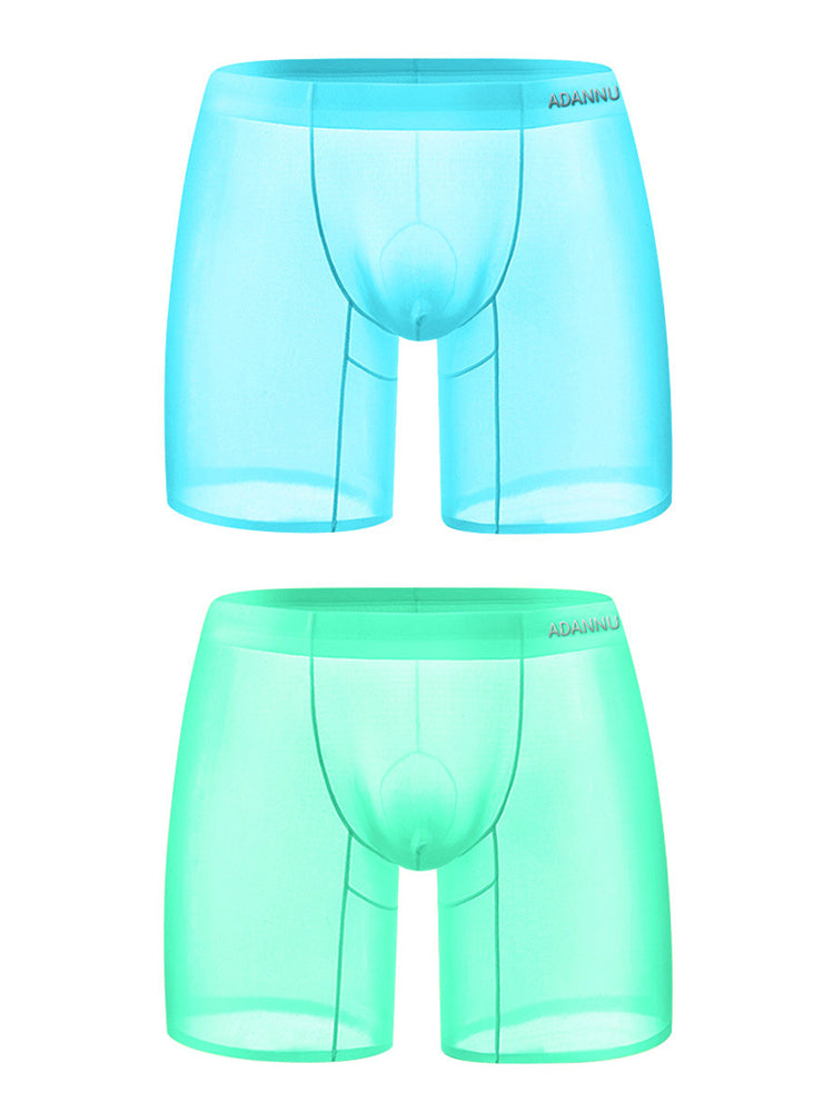 Ultra-Thin Breathable Semi-Transparent Pouch Boxers Briefs & Midway Briefs
