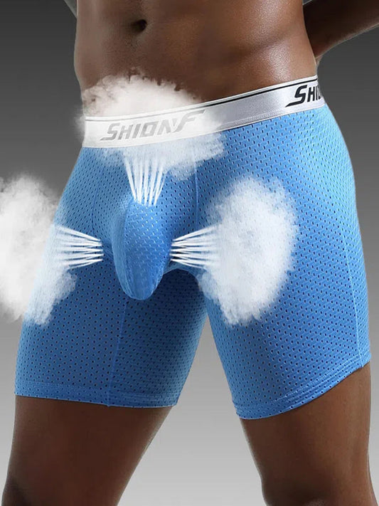 2 Pack Men's Mesh Separate Pouch Boxers Briefs