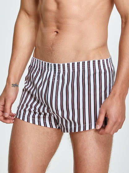 Men's Color Stripes Boxers With Fly