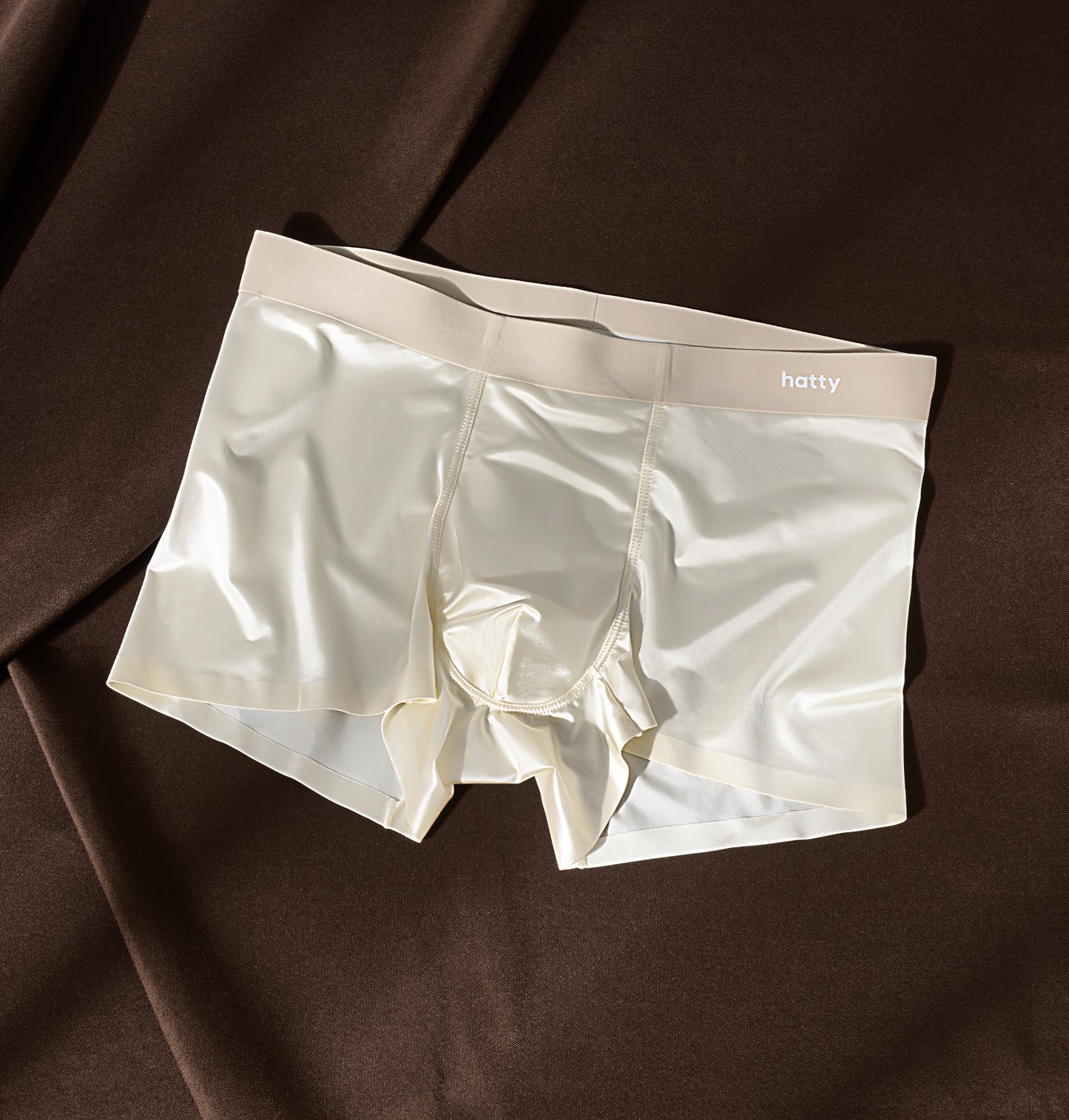Elegant Men's Mulberry Silk Boxer Briefs - Antimicrobial Ice Silk Underwear