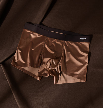 Elegant Men's Mulberry Silk Boxer Briefs - Antimicrobial Ice Silk Underwear