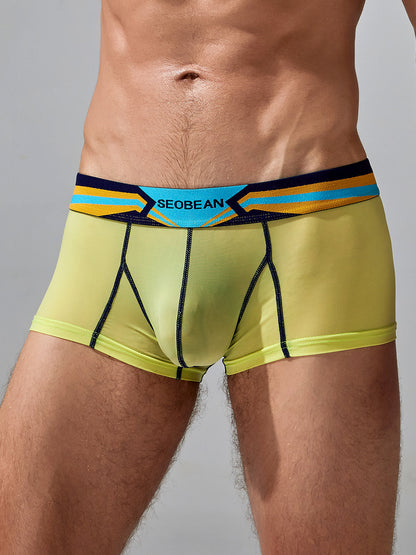 Men's Sport Splicing Lines Trunks