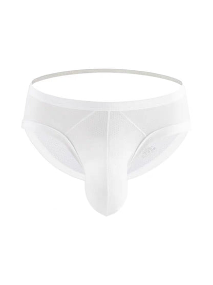 2 Pack Men's Low Rise Back Hollow 3D U-convex Large Pouch T-Back Briefs