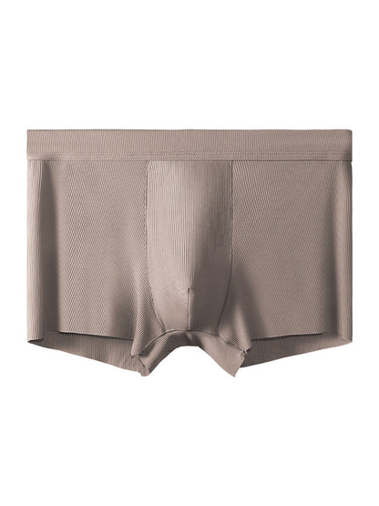 4 Pack Men's Ice Silk Seamless Trunks Underwear