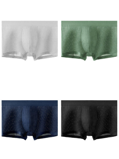 4 Pack Men's Thin Ultra Breathable Mesh Trunks