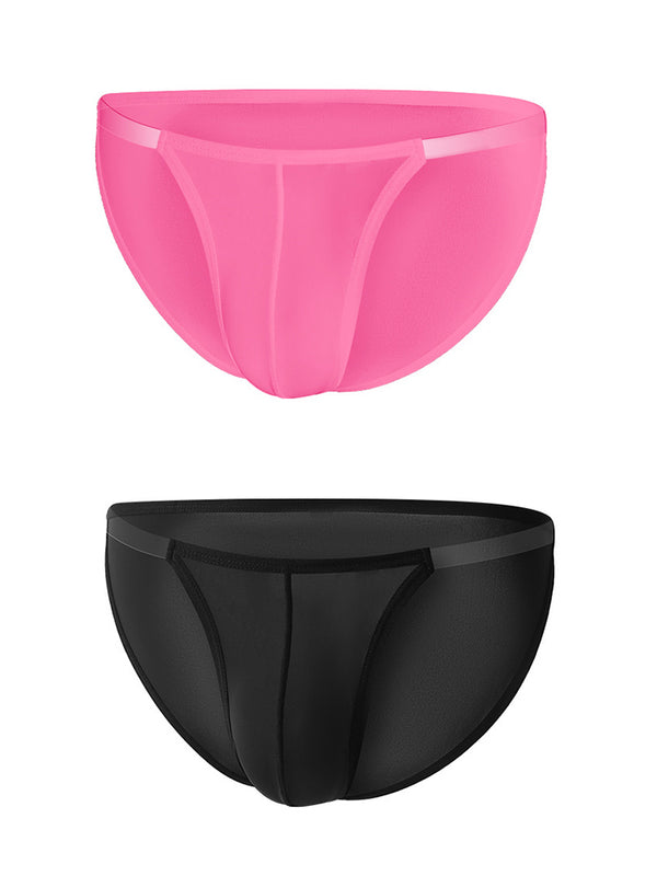 Sexy Spliced Transparent Belt Bikini For Men
