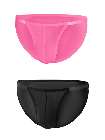 Sexy Spliced Transparent Belt Bikini For Men