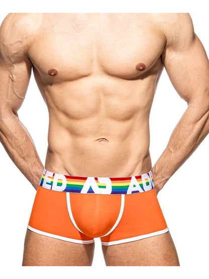 2 Pack Men's Large Pouch Rainbow Trunks