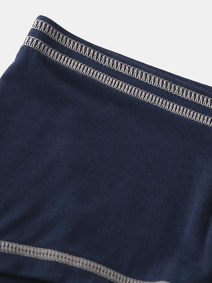 2 Pack Men's Sporty Breathable U Convex Pouch Trunks