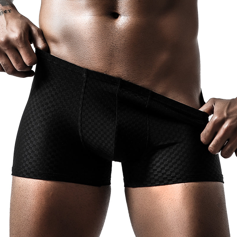Breathable Grid Ice Silk Men's Underwear