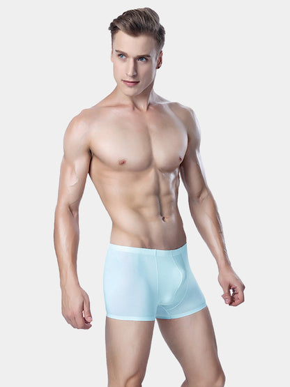 4 Pack Cooling Silk Bulge Pouch Men's Underwear