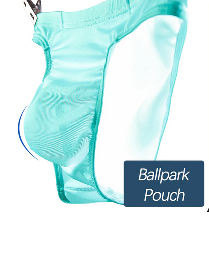 4 Pack Men's Support Pouch Traceless Ice Silk Underwear
