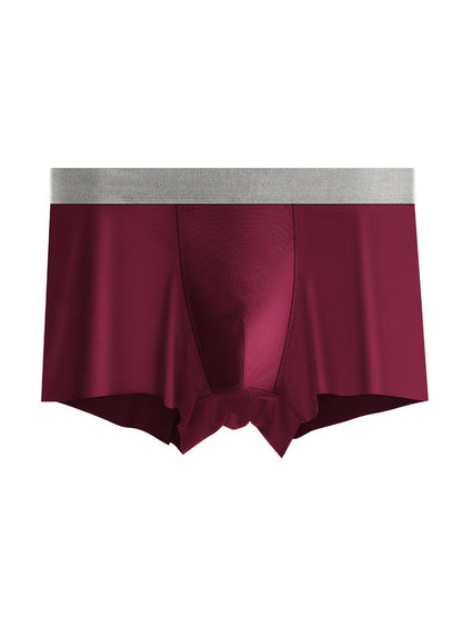 3 Pack Men's Solid Color Lightweight Comfortable Breathable Seamless Trunks