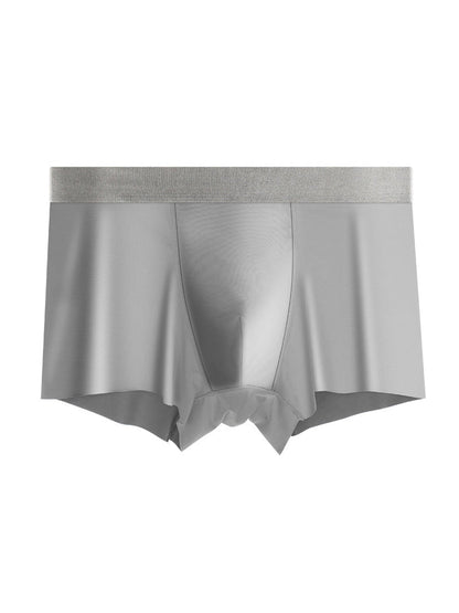 3 Pack Men's Solid Color Lightweight Comfortable Breathable Seamless Trunks
