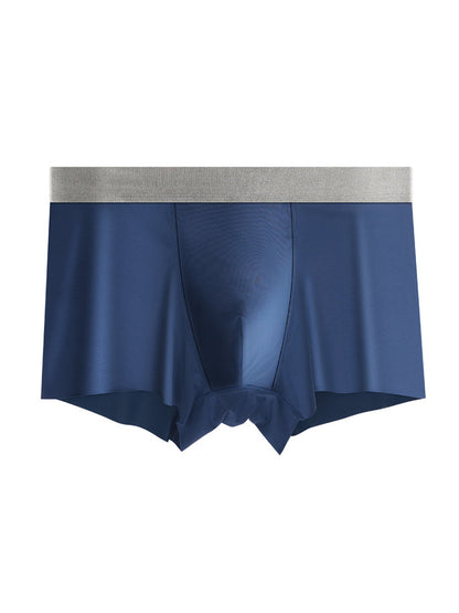 3 Pack Men's Solid Color Lightweight Comfortable Breathable Seamless Trunks