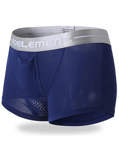 Aoelemen 2 Pack Modal Stretch Separate Pouch Boxer Briefs