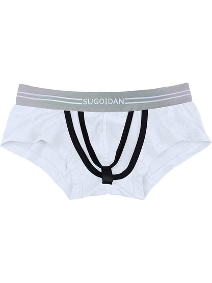 3 Pack Men's Sexy Cutout Trunks with Lift-up Pouch