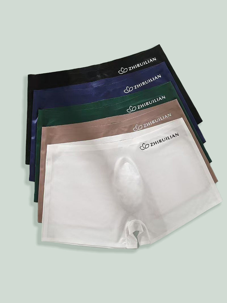 2-pack Men's Translucent Seamless 3D Pocket Boxer Briefs