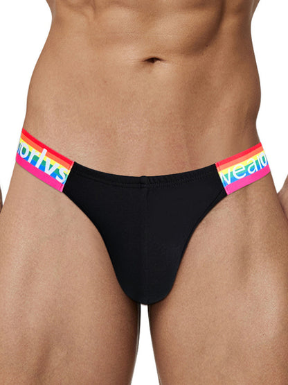 2 Pack Men's Sexy Rainbow Bikinis