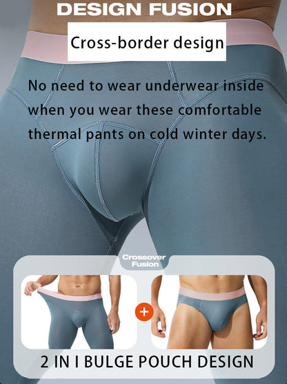 Men's Thin Slim-Fit 2-in-1 Thermal Bottoms & Long Johns