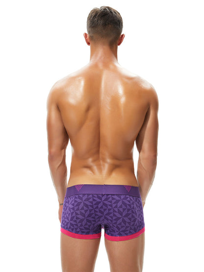 2 Pack Men's Contoured Pouch Cotton Trunks