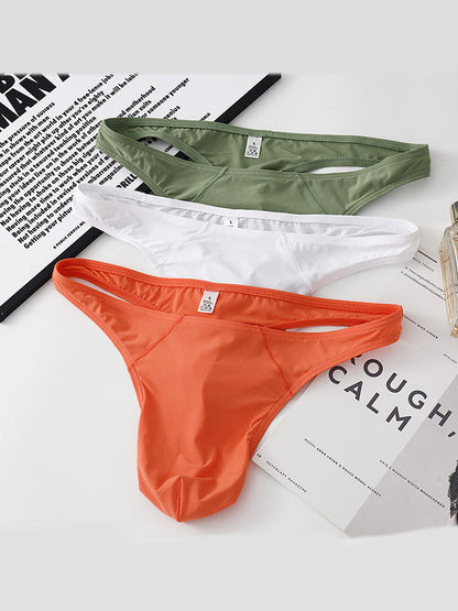 3-pack Men's Low Waist Sexy Mesh Thong