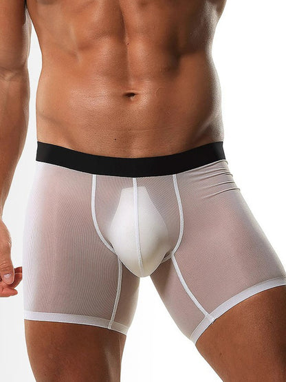 2 Pack Men's Breathable Athletic Mesh Boxer Briefs