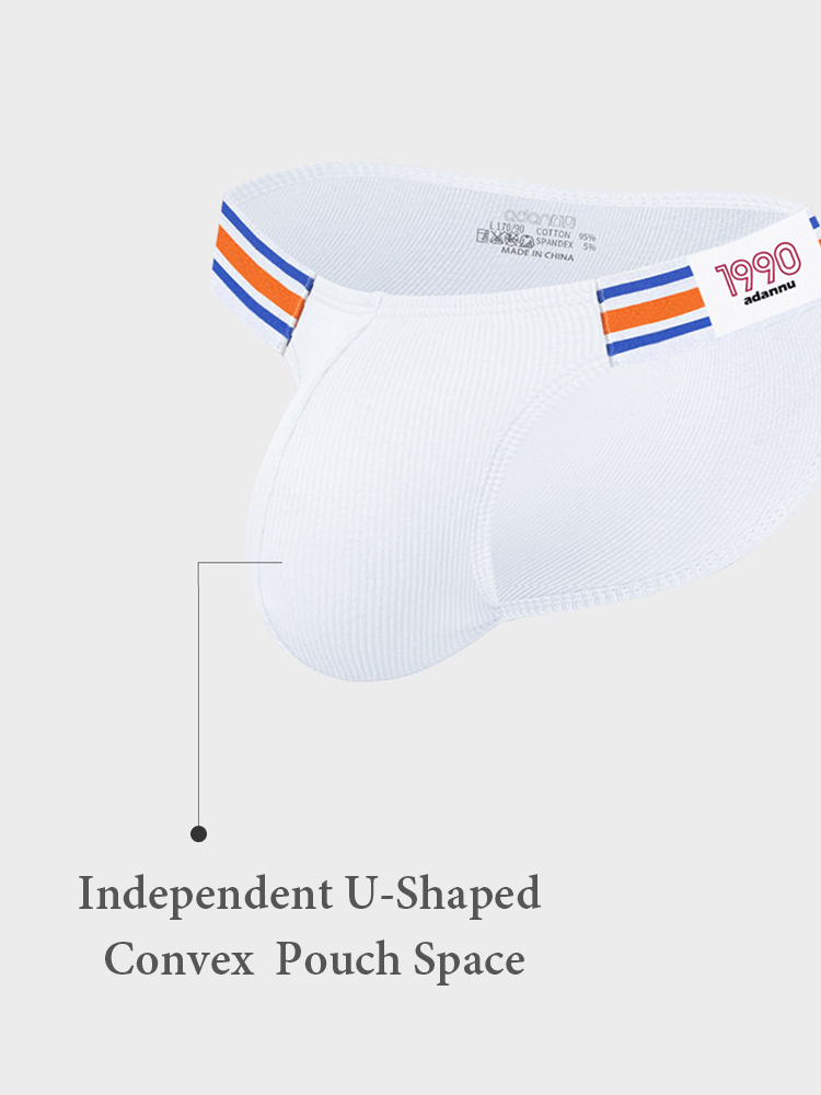 2 Pack Men's Breathable Low Rise Sexy Briefs