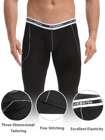 Men's Warm Pants Thin Fleece Casual Thermal Pants