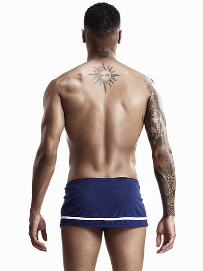 Men's Stylish Homewear Cotton Toweling Side Slit Shorts
