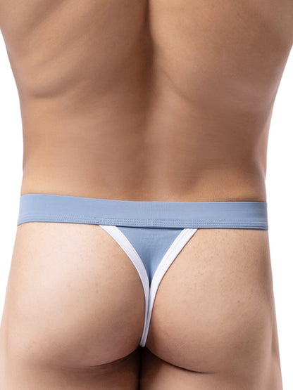 4 Pack Men's Mid-Rise Summer Ice Silk Mesh Thongs