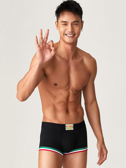 2 Pack Men's Low-Rise Cotton Boxer Briefs