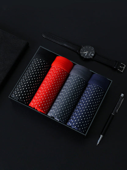 4 Pack Breathable Mesh Fabric Men's Underwear