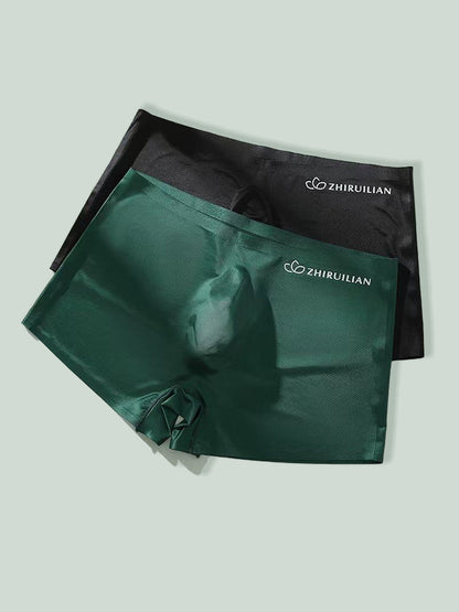2-pack Men's Translucent Seamless 3D Pocket Boxer Briefs