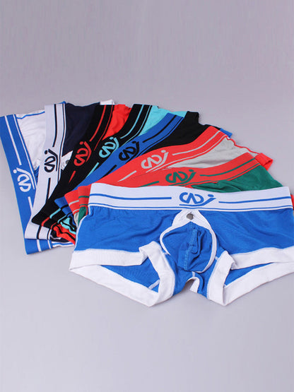 2 Pack Men's Large Pouch Back Opening Sexy Trunks