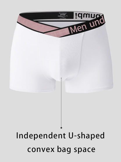 2 Pack Men's Modal Breathable U-Pouch Trunks