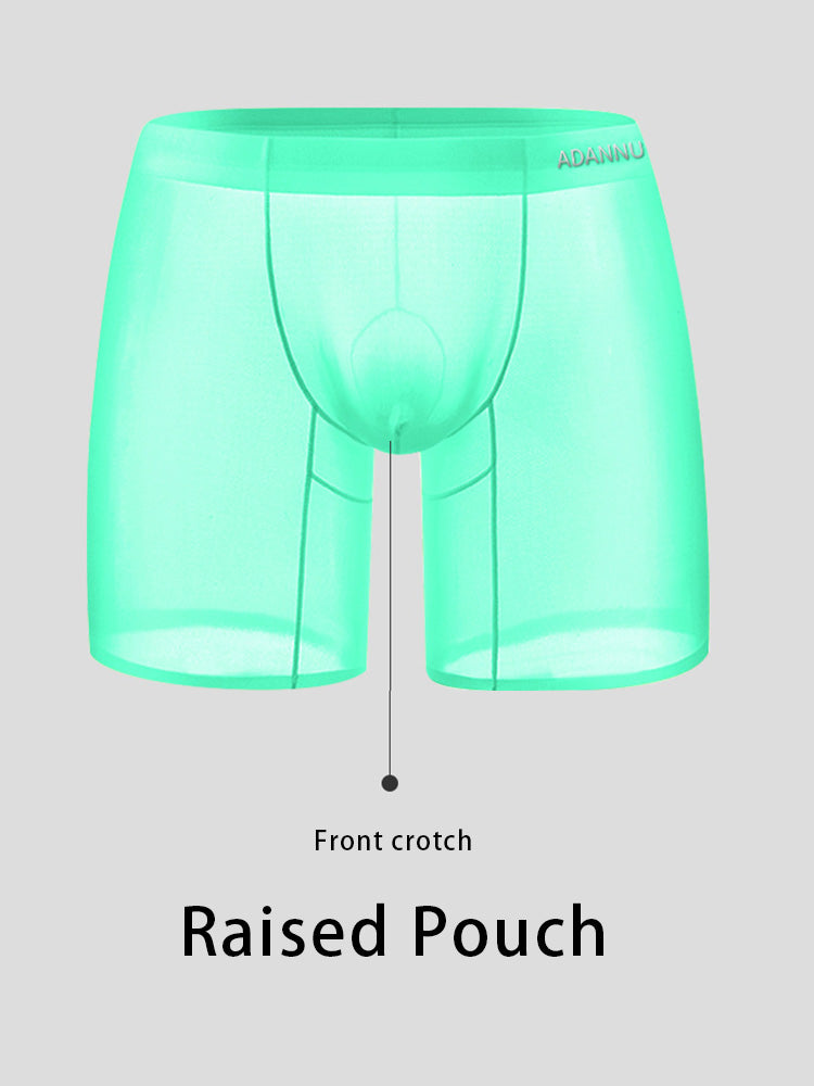 Ultra-Thin Breathable Semi-Transparent Pouch Boxers Briefs & Midway Briefs
