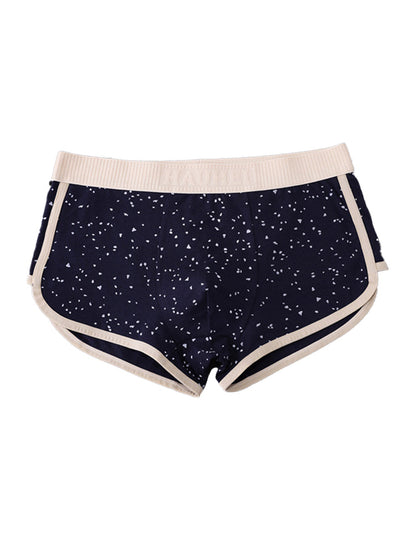4-pack Men's Starry Sky Pure Cotton Personality Trendy Youth Boxer Briefs