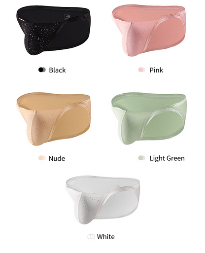3-pack Men's Sexy Breathable U-convex Big Pouch Bikini
