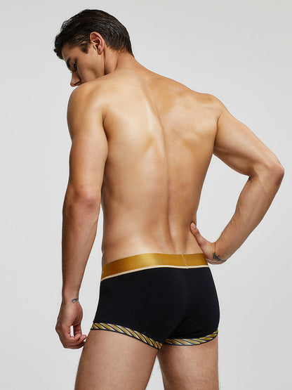 2 Pack Men's U-Pouch Solid Cotton Trunks