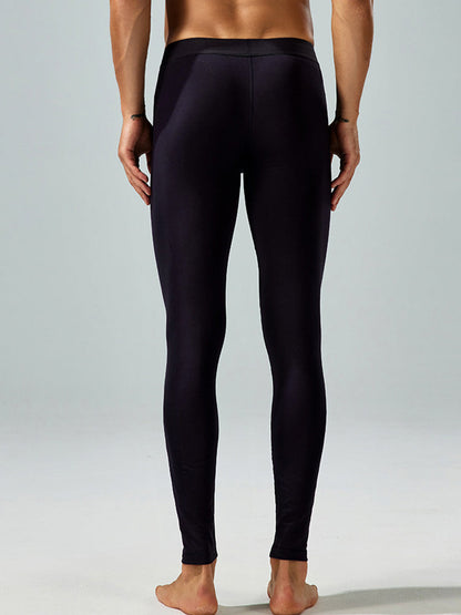 Seobean Men's Thin Autumn and Winter Essential Thermal Underwear Long Pants