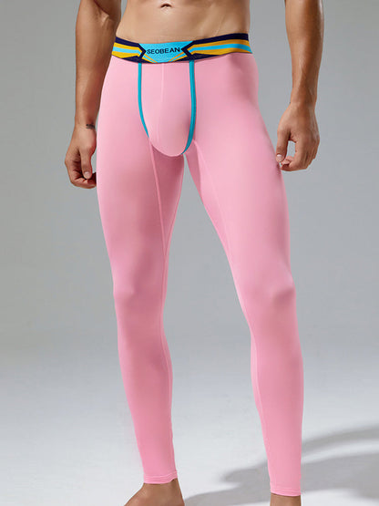 Men's Sexy Sport Long Johns With Large Pouch