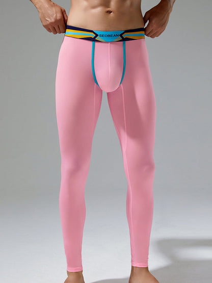 Men's Sexy Sport Long Johns With Large Pouch